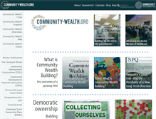 Tablet Screenshot of community-wealth.org